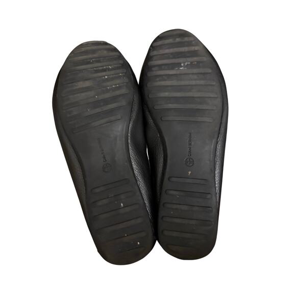 Black Giant Bernini Leather Loafers, size 8 - Picture 3 of 7
